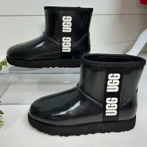 UGG W CLASSIC CLEAR MINI ブラック 9号　２６センチ UGG W CLASSIC CLEAR MINI ブラック 9号 26センチ